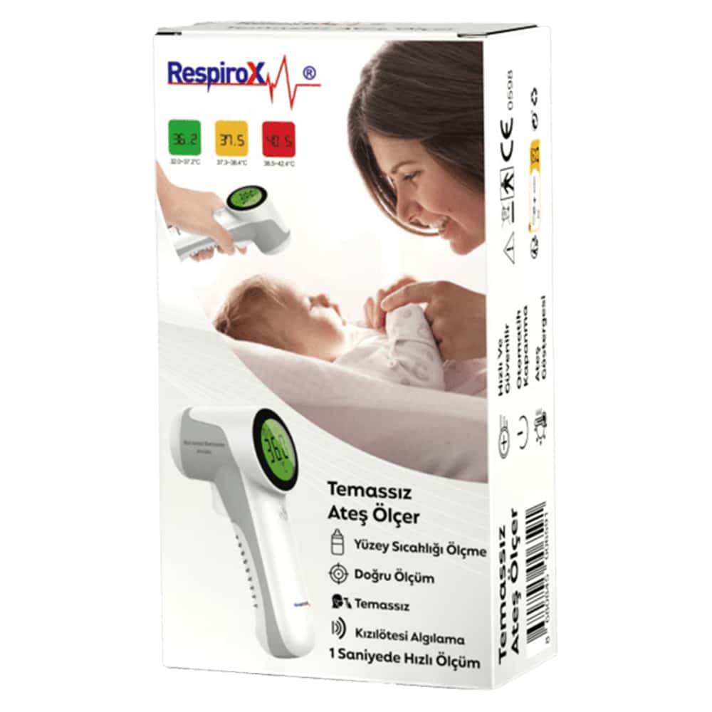 M0016 Respirox Temassız Ateş Ölçer Vücut ve Nesne Ölçer JM-01801